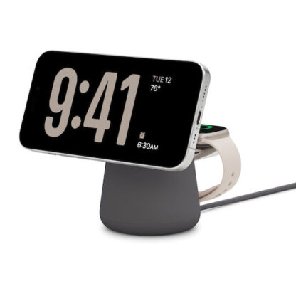 Belkin Φορτιστής Magsafe 15W Power Delivery Γκρι (Boostcharge Pro 2in1)
