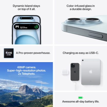 Smartphone Apple Μπλε Μαύρο 128 GB