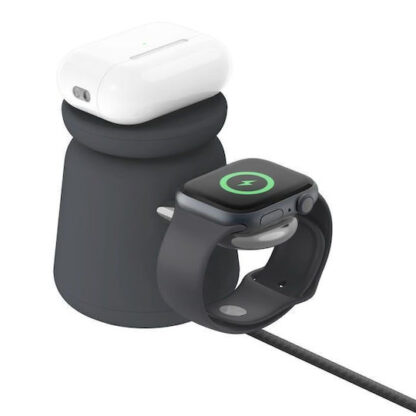 Belkin Φορτιστής Magsafe 15W Power Delivery Γκρι (Boostcharge Pro 2in1)