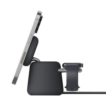 Belkin Φορτιστής Magsafe 15W Power Delivery Γκρι (Boostcharge Pro 2in1)