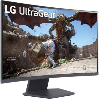 LG UltraGear 27GS60QC-B VA HDR Curved Gaming Monitor 27" QHD 2560x1440 180Hz με Χρόνο Απόκρισης 1ms GTG