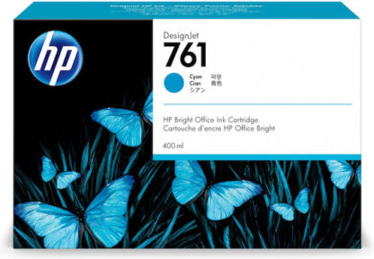 HP 761 Cyan 400ml Γνήσιο Μελάνι Εκτυπωτή InkJet Κυανό (CM994A)