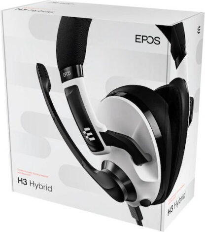 Epos H3 Hybrid Over Ear Gaming Headset με σύνδεση 3.5mm / Bluetooth / USB Λευκό
