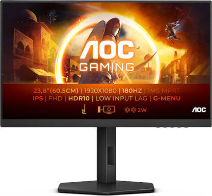 AOC 24G4XE IPS HDR Gaming Monitor 23.8" FHD 1920x1080 180Hz με Χρόνο Απόκρισης 0.5ms GTG