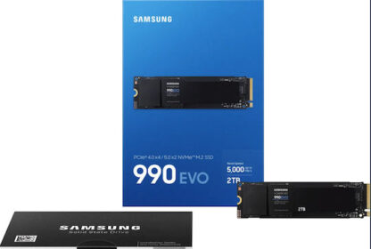 Samsung 990 EVO SSD 2TB M.2 NVMe PCI Express 4.0 Κωδικός: MZ-V9E2T0BW