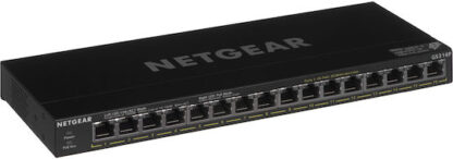 NetGear GS316P-100PES Unmanaged L2 Switch με 16 Θύρες Gigabit (1Gbps) Ethernet