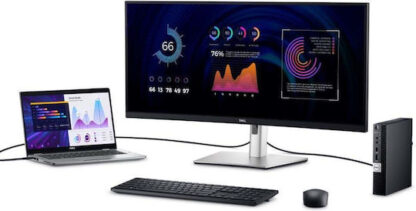 Dell P3424WE IPS Curved Monitor 34" QHD 3440x1440 με Χρόνο Απόκρισης 8ms GTG