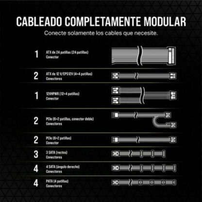 Corsair RM1000e ATX12V rev. 3.0 1000W Μαύρο Τροφοδοτικό Υπολογιστή Full Modular 80 Plus Gold