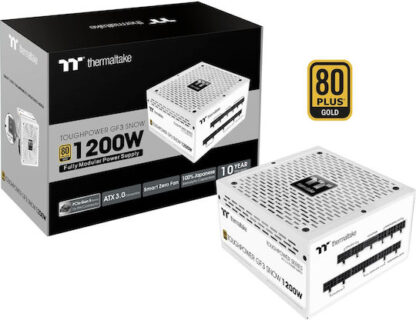 Thermaltake Toughpower GF A3 TT Premium Edition Snow 1200W Λευκό Τροφοδοτικό Υπολογιστή Full Modular 80 Plus Gold