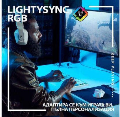 Logitech G502 X Plus Ασύρματο RGB Gaming Ποντίκι 25600 DPI Λευκό