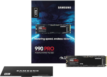 Samsung 990 Pro SSD 4TB M.2 NVMe PCI Express 4.0 Κωδικός: MZ-V9P4T0BW