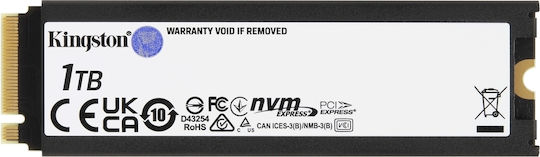 Kingston Fury Renegade w Heatsink SSD 1TB M.2 NVMe PCI Express 4.0 Κωδικός: SFYRSK/1000G Kingston Fury Renegade w Heatsink SSD 1TB M.2 NVMe PCI Express 4.0 Κωδικός: SFYRSK/1000G
