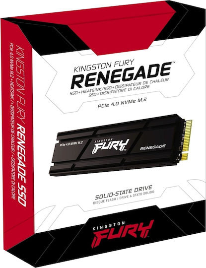 Kingston Fury Renegade w Heatsink SSD 1TB M.2 NVMe PCI Express 4.0 Κωδικός: SFYRSK/1000G Kingston Fury Renegade w Heatsink SSD 1TB M.2 NVMe PCI Express 4.0 Κωδικός: SFYRSK/1000G