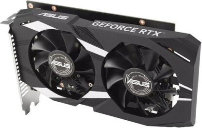 Asus GeForce RTX 3050 6GB GDDR6 DUAL OC Κάρτα Γραφικών Κωδικός: 90YV0K60-M0NA00