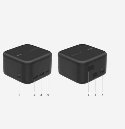 Belkin USB-C Docking Station με HDMI 4K PD Μαύρο (INC018VFBK)