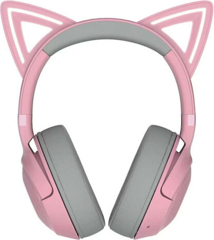 Razer Kraken Kitty V2 BT Ασύρματα / Ενσύρματα Over Ear Ακουστικά Ροζ RZ04-04860100-R3M1