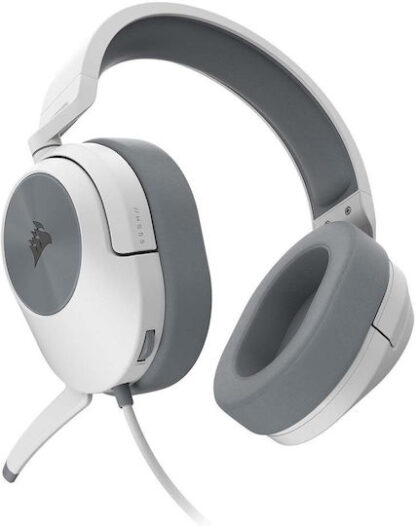 Corsair HS55 Over Ear Gaming Headset με σύνδεση Bluetooth / USB Λευκό