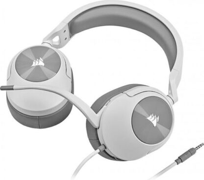 Corsair HS55 Over Ear Gaming Headset με σύνδεση Bluetooth / USB Λευκό