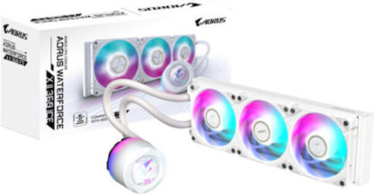 Gigabyte Aorus Waterforce X II 360 ICE Υδρόψυξη Επεξεργαστή Τριπλού Ανεμιστήρα 120mm για Socket AM4/AM5/1700/1200/115x με ARGB Φωτισμό Λευκή