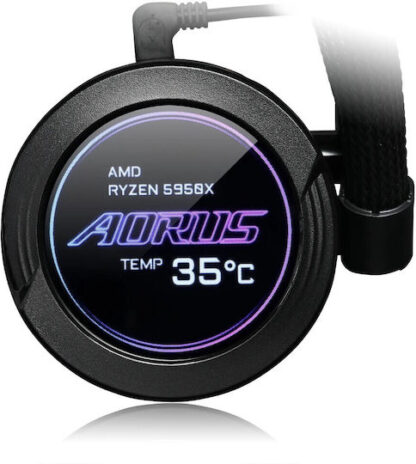 Gigabyte Aorus Waterforce X II 360 Υδρόψυξη Επεξεργαστή Τριπλού Ανεμιστήρα 120mm για Socket AM4/AM5/1700/1200/115x με ARGB Φωτισμό