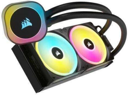 Corsair ICUE Link H100i Υδρόψυξη Επεξεργαστή Διπλού Ανεμιστήρα 120mm για Socket AM4/AM5/1700/1200/115x με RGB Φωτισμό