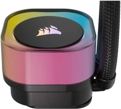 Corsair ICUE Link H100i Υδρόψυξη Επεξεργαστή Διπλού Ανεμιστήρα 120mm για Socket AM4/AM5/1700/1200/115x με RGB Φωτισμό