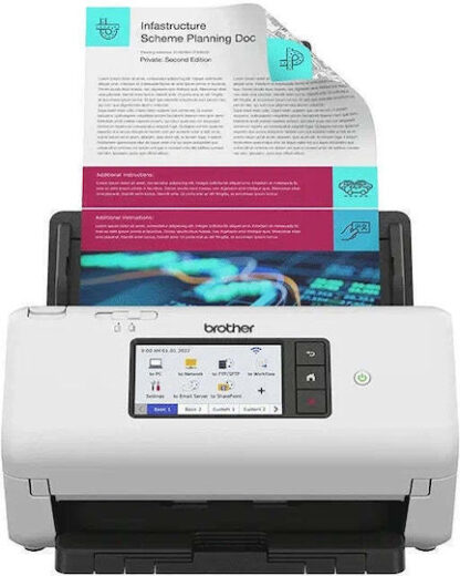 Brother ADS-4700W Sheetfed (Τροφοδότη χαρτιού) Scanner A4 με WiFi