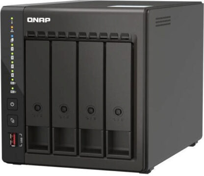 Δικτυακή συσκευή αποθήκευσης NAS Qnap TS-453E-8G Μαύρο Intel Celeron Intel Celeron J6412
