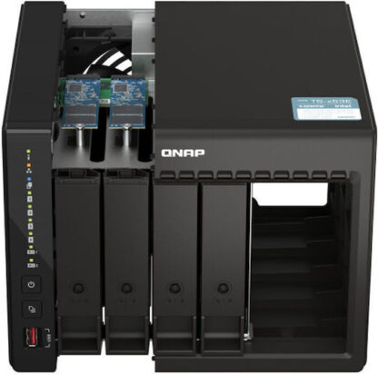 Δικτυακή συσκευή αποθήκευσης NAS Qnap TS-453E-8G Μαύρο Intel Celeron Intel Celeron J6412