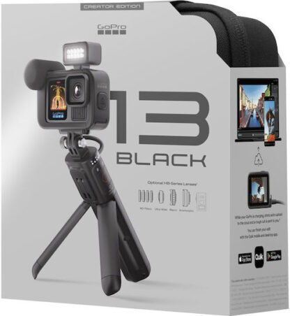 GoPro HERO13 Creator Edition Action Camera 5K Υποβρύχια με WiFi Μαύρη με Οθόνη 2.27"