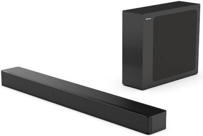 Hisense Soundbar 2.0 Bluetooth και HDMI 120W με Ασύρματο Subwoofer Μαύρο HS2100