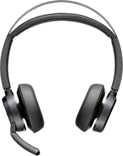 Poly Voyager Focus 2 UC M USB-C Ασύρματα On Ear Multimedia Ακουστικά με μικρόφωνο και σύνδεση Bluetooth / USB-C