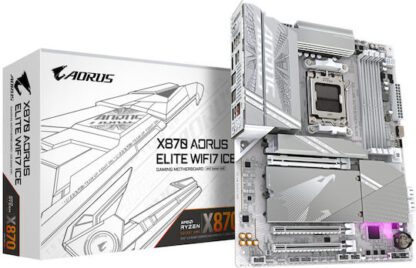 Gigabyte X870 Aorus Elite WIFI7 ICE Motherboard ATX με AMD AM5 Socket