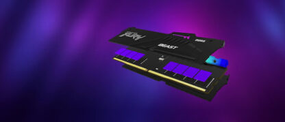Kingston Fury Beast RGB 32GB DDR5 RAM με 2 Modules (2x16GB) και Ταχύτητα 6000 για Desktop Κωδικός: KF560C36BBE2AK2-32