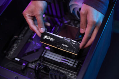 Kingston Fury Beast RGB 32GB DDR5 RAM με 2 Modules (2x16GB) και Ταχύτητα 6000 για Desktop Κωδικός: KF560C36BBE2AK2-32
