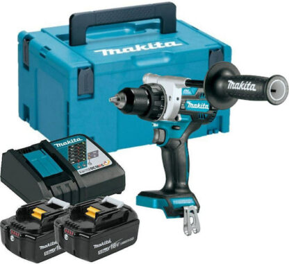 Makita Δραπανοκατσάβιδο Μπαταρίας 18V 2x5Ah Κωδικός: DDF486RTJ