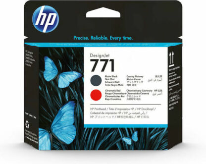 Hp 771 Testina di stampa Chromatic Designjet HP 771  nero opaco e rosso