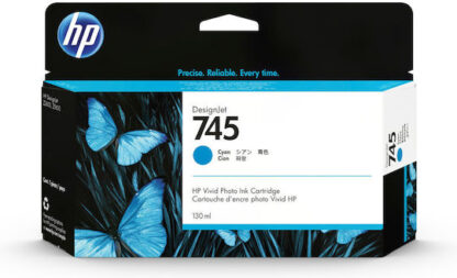 HP 745 Γνήσιο Μελάνι Εκτυπωτή InkJet Κυανό (F9J97A)