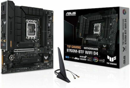Asus TUF GAMING B760M-BTF WIFI D4 Motherboard Micro ATX με Intel 1700 Socket