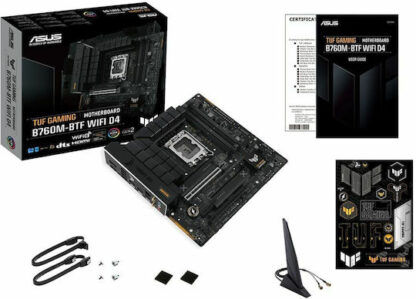 Asus TUF GAMING B760M-BTF WIFI D4 Motherboard Micro ATX με Intel 1700 Socket