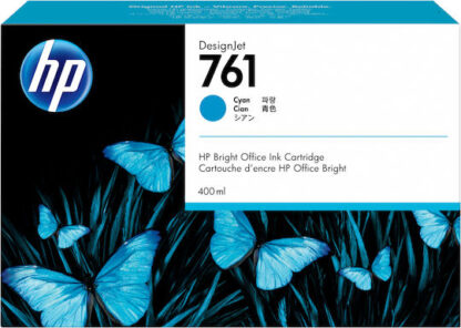 HP 761 Cyan 400ml Γνήσιο Μελάνι Εκτυπωτή InkJet Κυανό (CM994A)