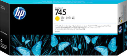 HP 745 Yellow 300ml Γνήσιο Μελάνι Εκτυπωτή InkJet Κίτρινο (F9K02A)