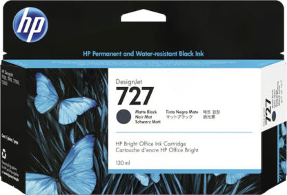 HP 727 Γνήσιο Μελάνι Εκτυπωτή InkJet Matte Μαύρο (B3P22A)