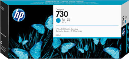 HP 730 Γνήσιο Μελάνι Εκτυπωτή InkJet Κυανό (P2V68A)