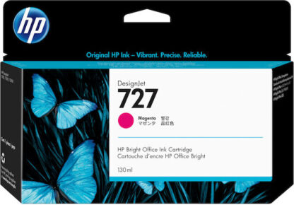 HP 727 Γνήσιο Μελάνι Εκτυπωτή InkJet Ματζέντα (B3P20A)