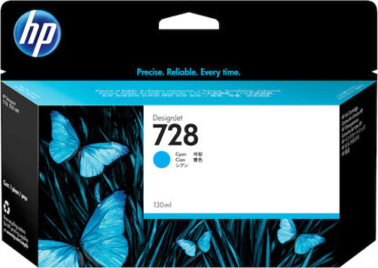 HP 728 Γνήσιο Μελάνι Εκτυπωτή InkJet Κυανό (F9J67A)