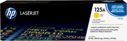 HP 125A Γνήσιο Toner Laser Εκτυπωτή Κίτρινο 1400 Σελίδων (CB542A)