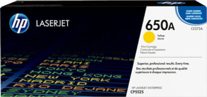 HP 650A Γνήσιο Toner Laser Εκτυπωτή Κίτρινο 15000 Σελίδων (CE272A)
