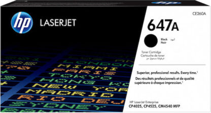 HP 647A Γνήσιο Toner Laser Εκτυπωτή Μαύρο 8500 Σελίδων (CE260A)