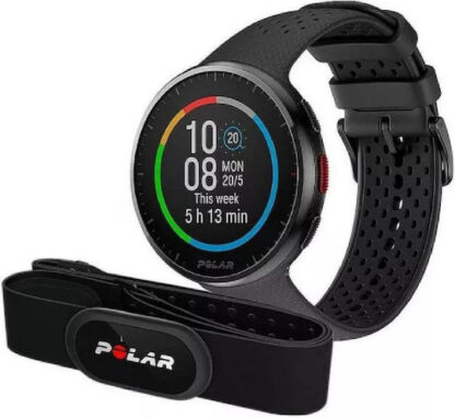 Polar Pacer Pro 45mm Smartwatch με Παλμογράφο (Carbon Gray)